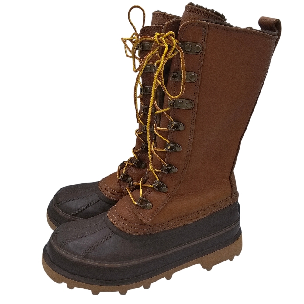 Duluth Trading Co Women's Slop Stopper Tall Leather Boots #91702